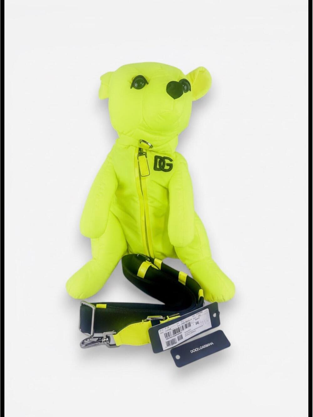 Dolce & Gabbana Teddy Bear Neon Green Belt Bag | Unisex | NWT - Picture 2 of 9